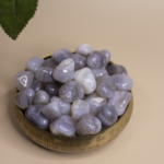 Blue Agate Tumbles (per 50 gram)